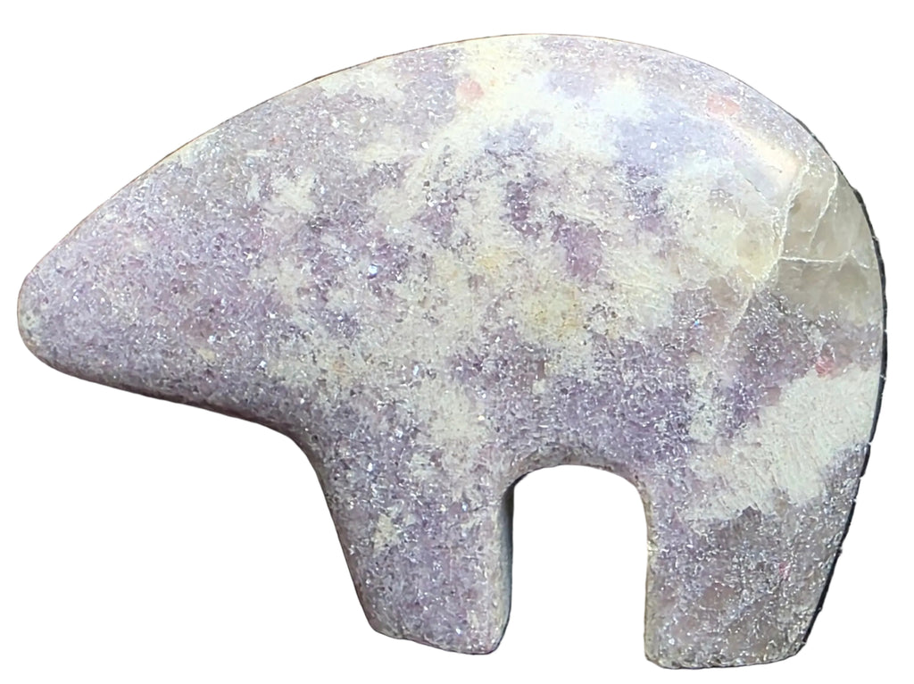 Lepidolite Bear Fetish